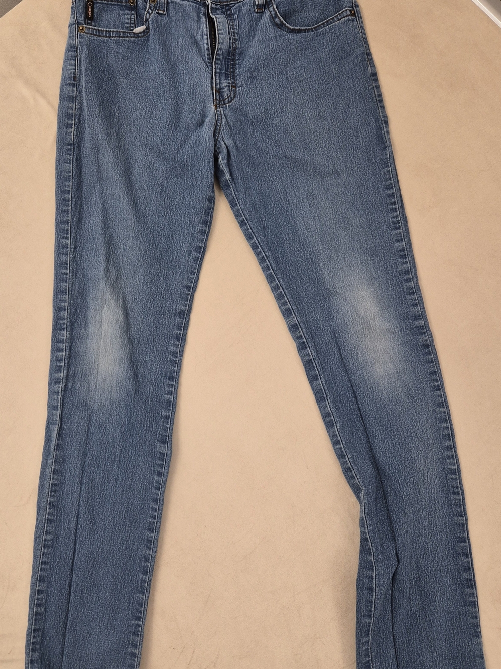 Women's Vtg Cimarron Skinny Jeans Faded Blue Wash 30x30 Y2k Style 90's Fashion